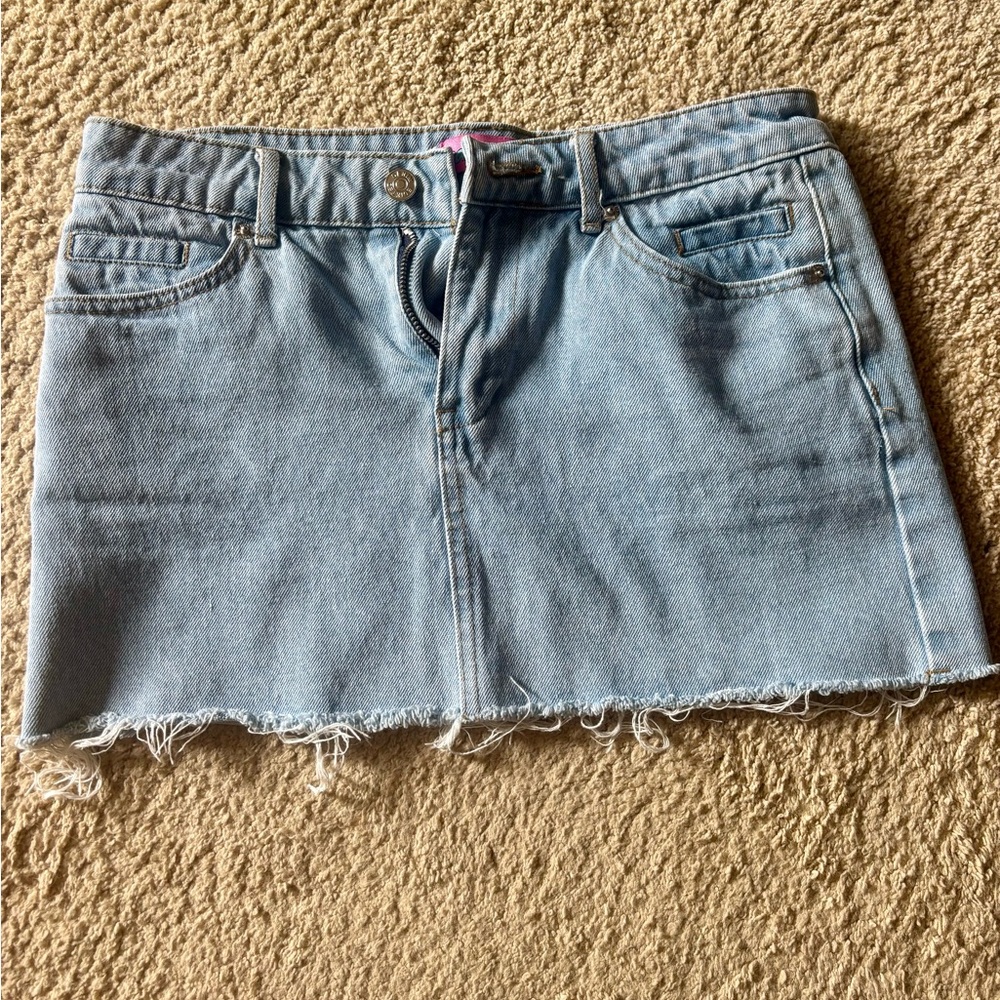 Edikted Denim Mini Skirt